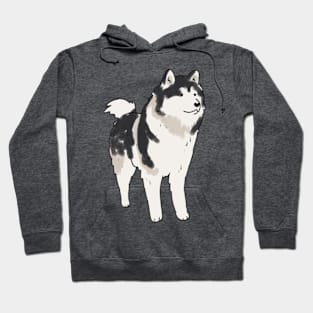 Alaskan Malamute drawing Hoodie